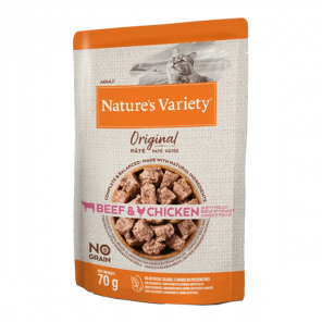 Nature's Variety Original chat adulte pâtée bœuf et poulet sans céréales 70gr